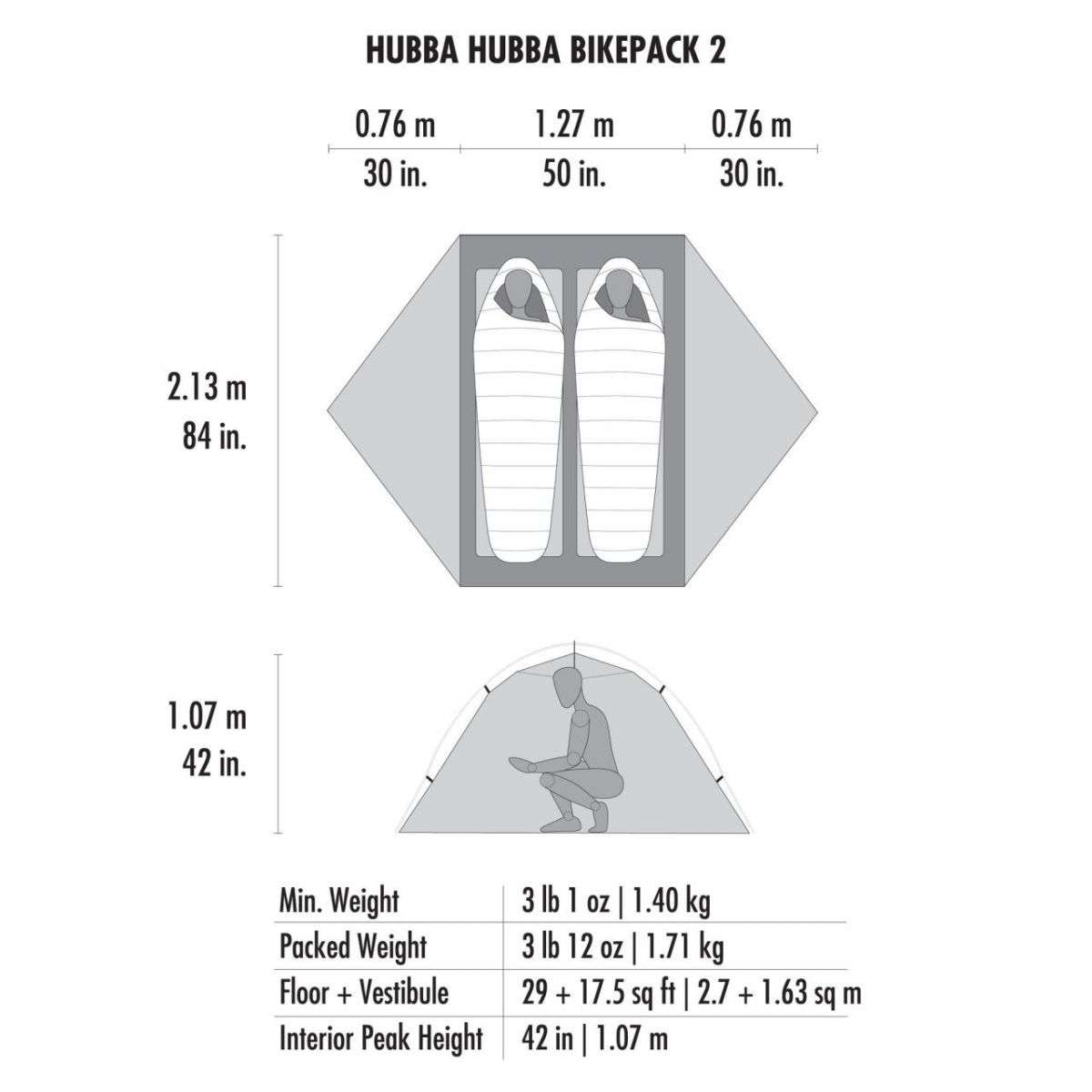 MSR Hubba Hubba Bikepack 2人用テント | 68travel